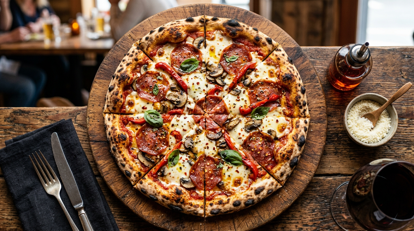 Pizza Indiavolata au salami calabrais